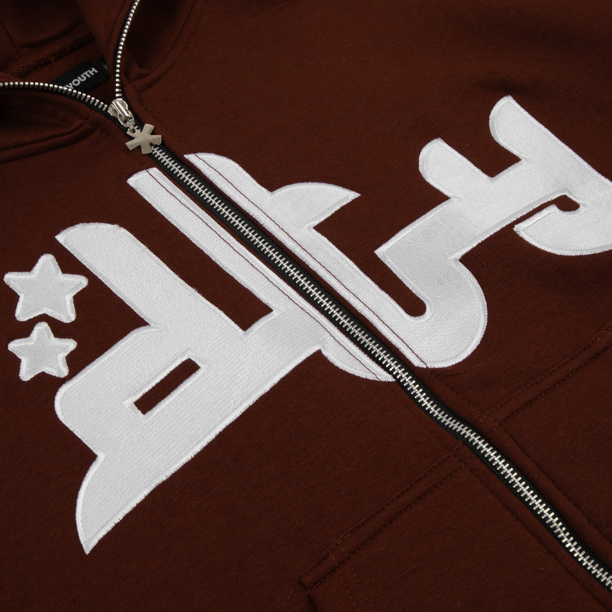 Full Zip Logo Hoodie (Mocha Brown)