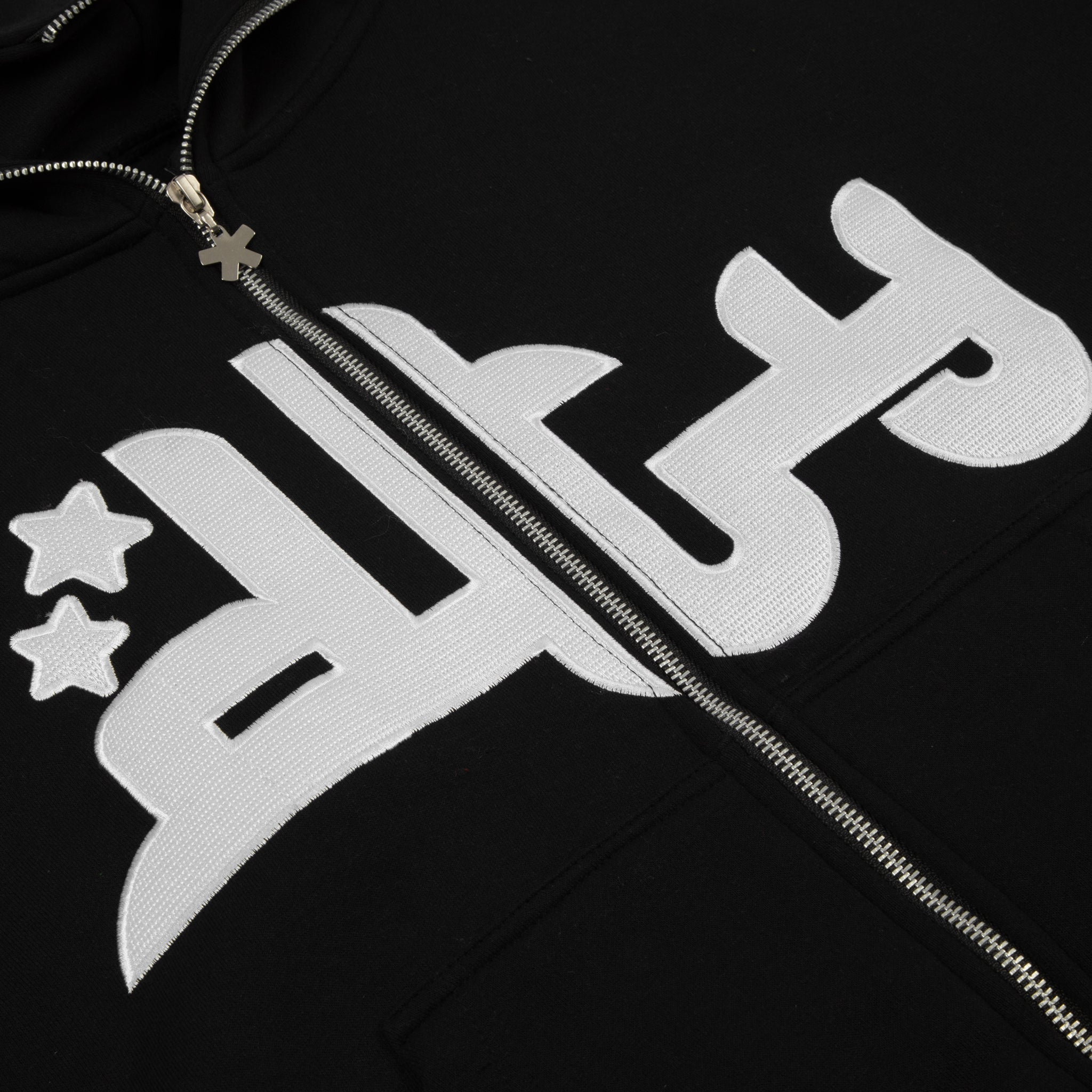 Full Zip Logo Hoodie (Midnight Black)