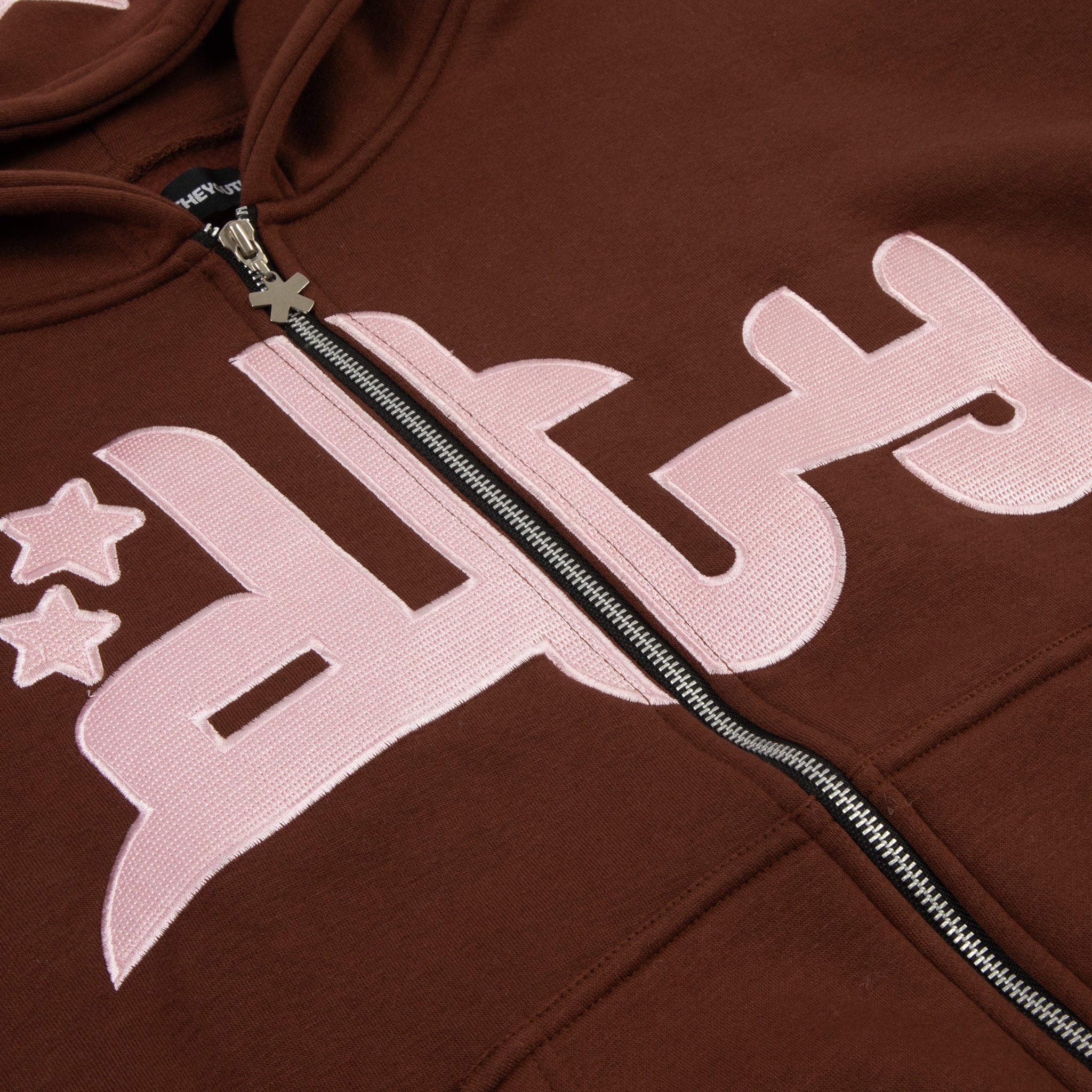 Logo Hoodie (Brown + Pink)