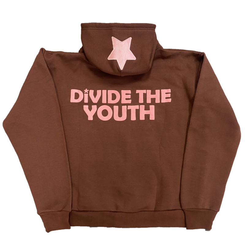 Logo Hoodie (Brown + Pink)